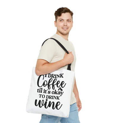 Tote Bag All Over Print Coffee Quote - Natalie's Gourmet Coffee and Tees