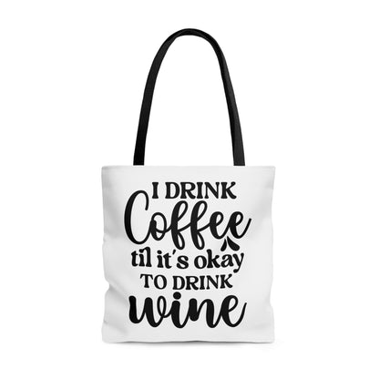 Tote Bag All Over Print Coffee Quote - Natalie's Gourmet Coffee and Tees