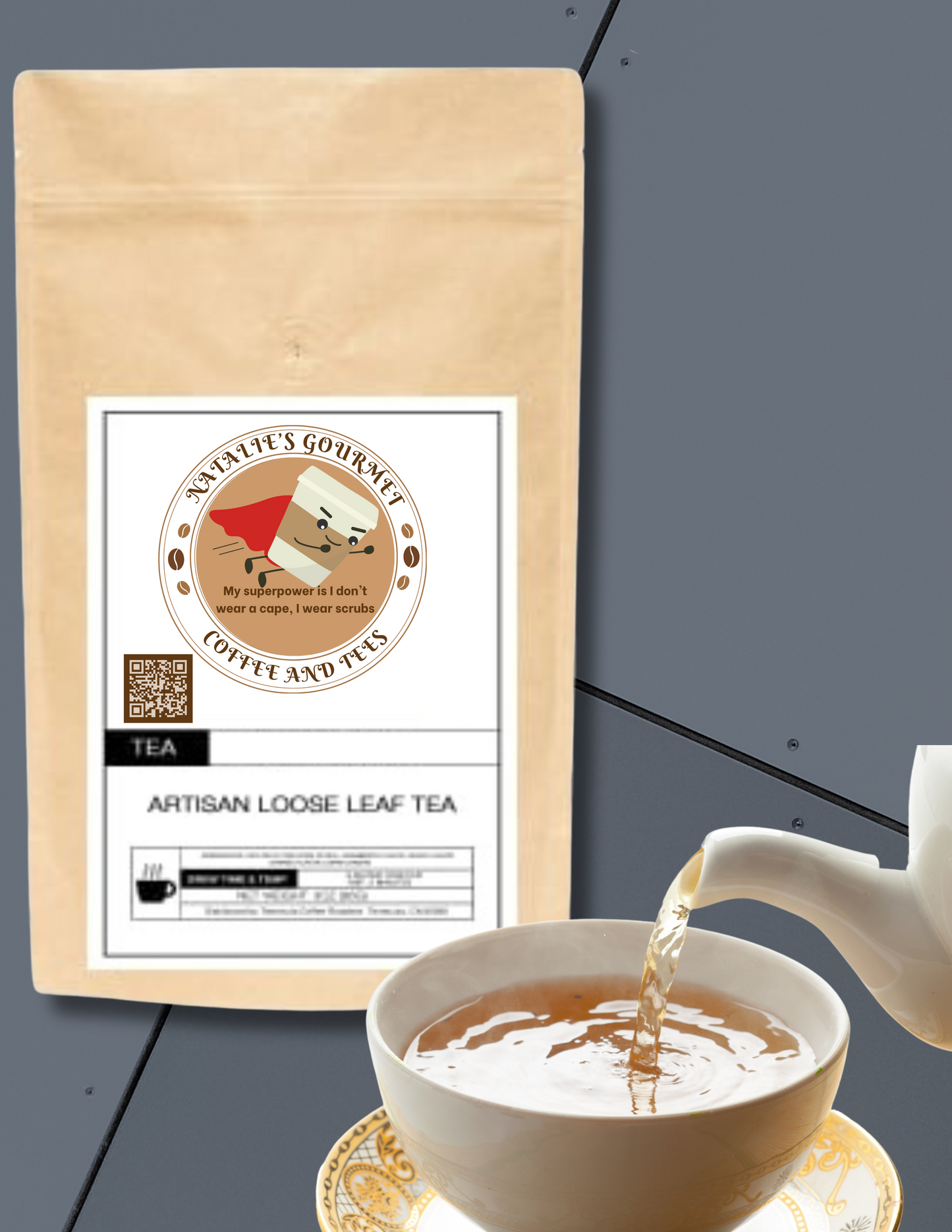 Peach Paradise Loose Leaf Tea - Natalie's Gourmet Coffee and Tees