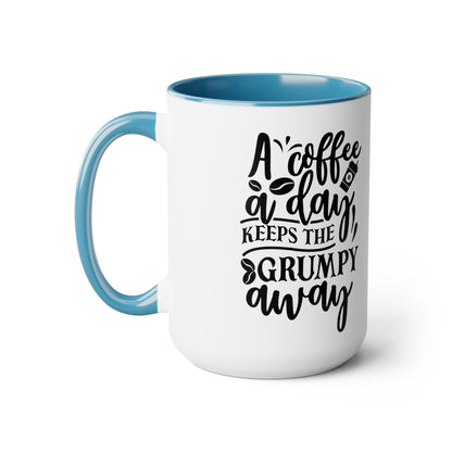 Two-Tone Coffee Mugs, 15oz - Natalie's Gourmet Coffee and Tees