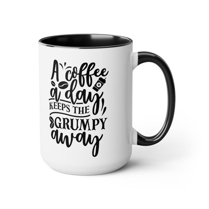 Two-Tone Coffee Mugs, 15oz - Natalie's Gourmet Coffee and Tees