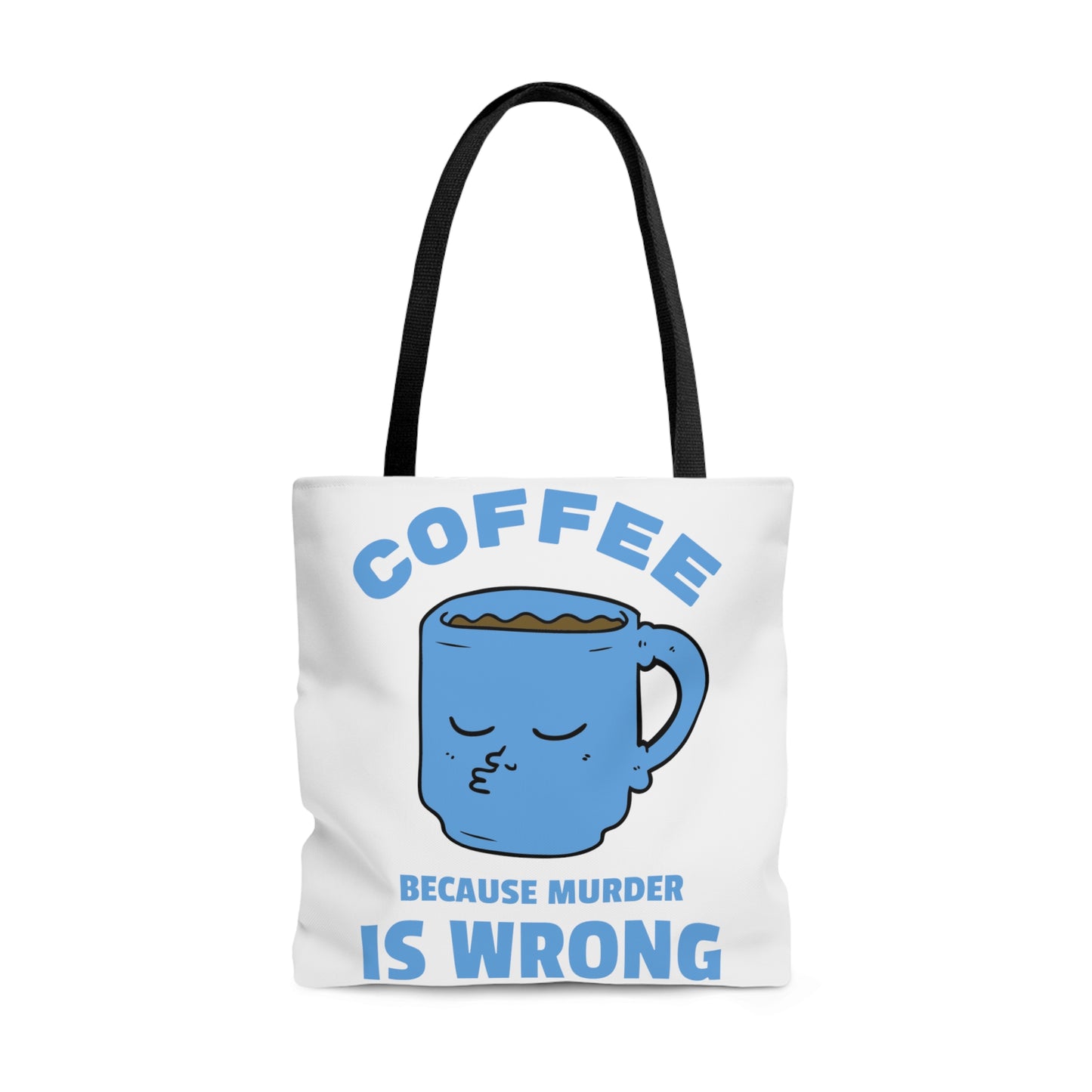 Tote Bag All Over Print Coffee Quote - Natalie's Gourmet Coffee and Tees