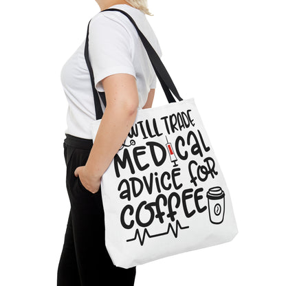 Tote Bag All Over Print Coffee Quote - Natalie's Gourmet Coffee and Tees