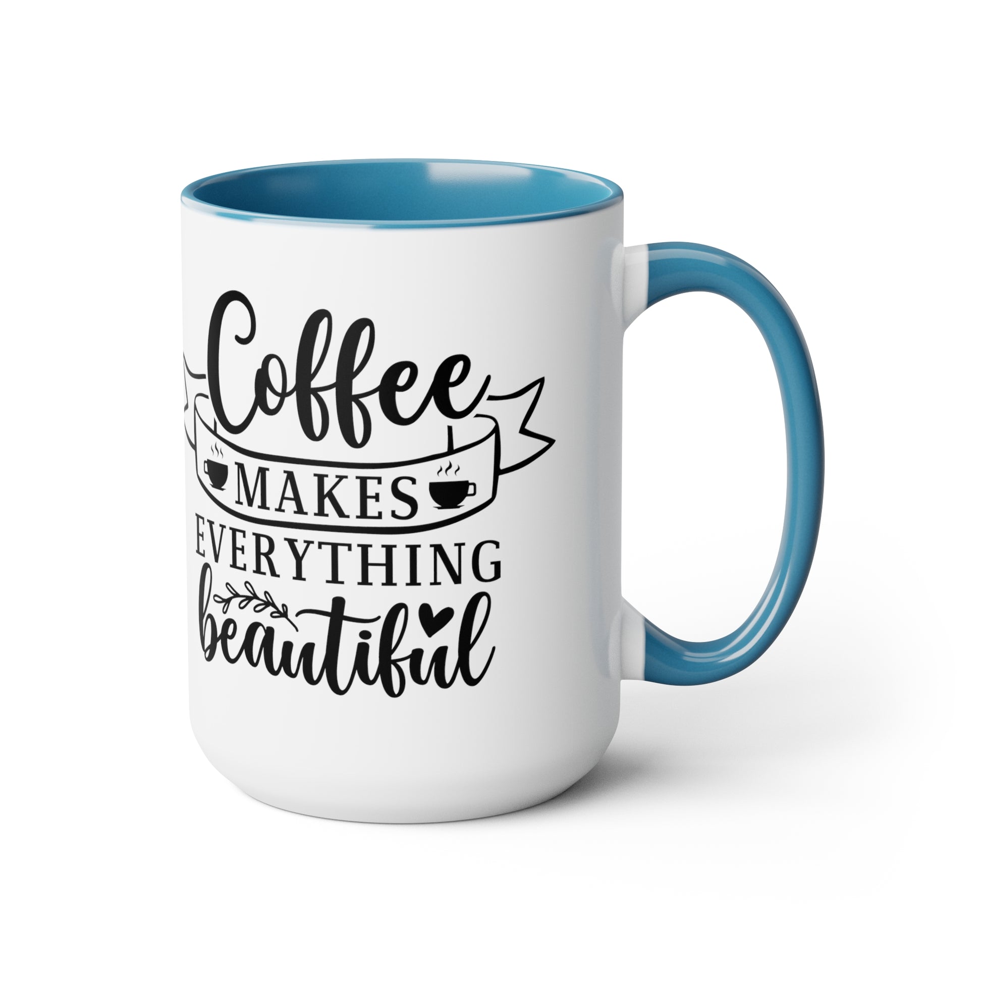 Two-Tone Coffee Mugs, 15oz - Natalie's Gourmet Coffee and Tees