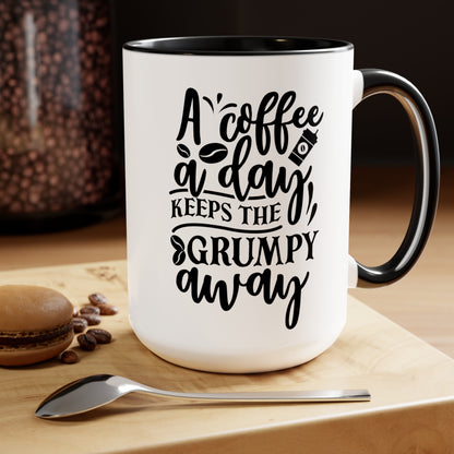 Two-Tone Coffee Mugs, 15oz - Natalie's Gourmet Coffee and Tees