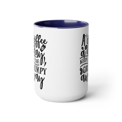 Two-Tone Coffee Mugs, 15oz - Natalie's Gourmet Coffee and Tees