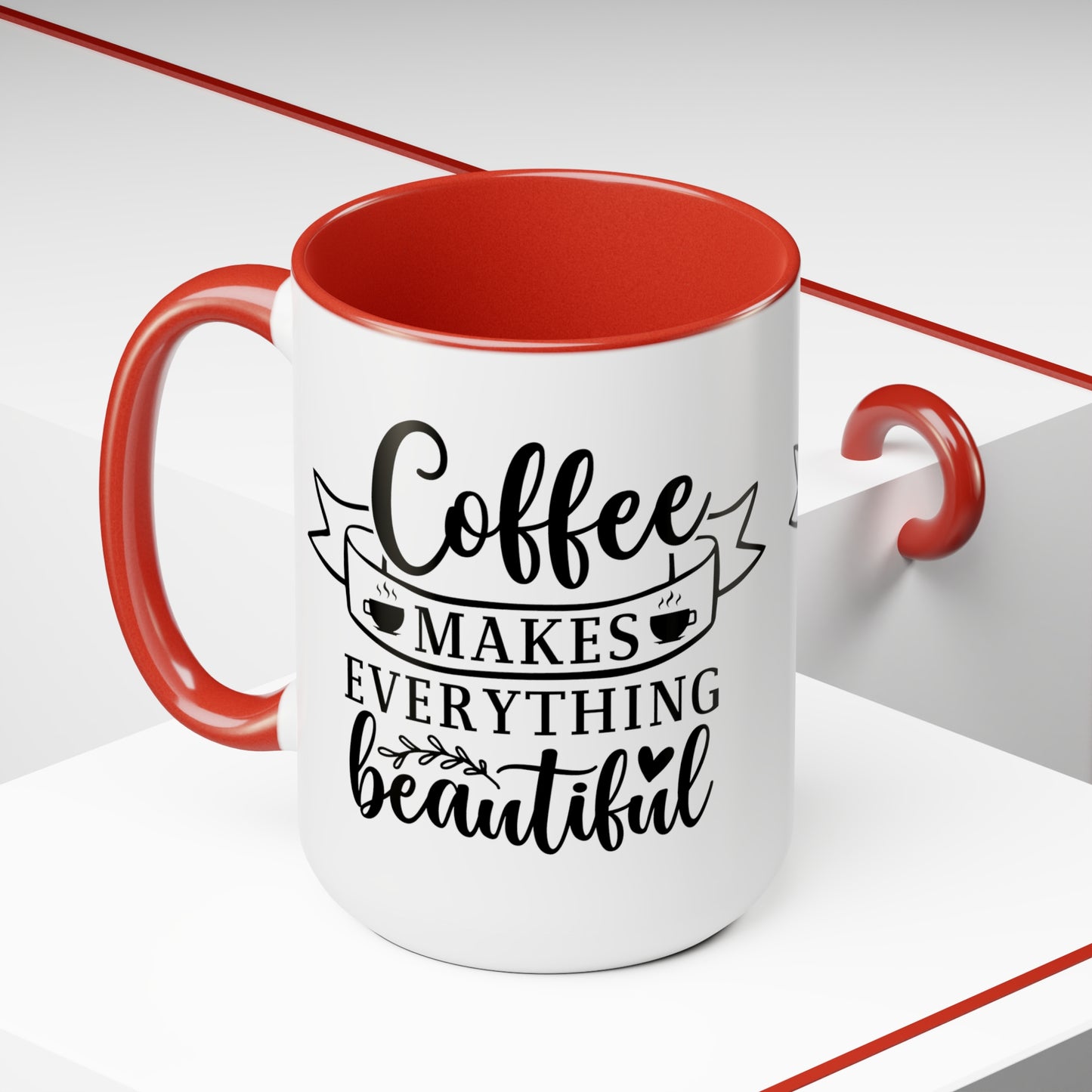 Two-Tone Coffee Mugs, 15oz - Natalie's Gourmet Coffee and Tees