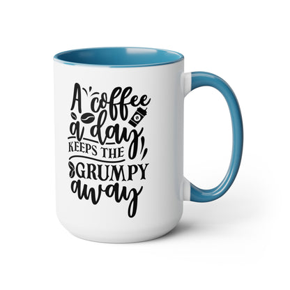 Two-Tone Coffee Mugs, 15oz - Natalie's Gourmet Coffee and Tees