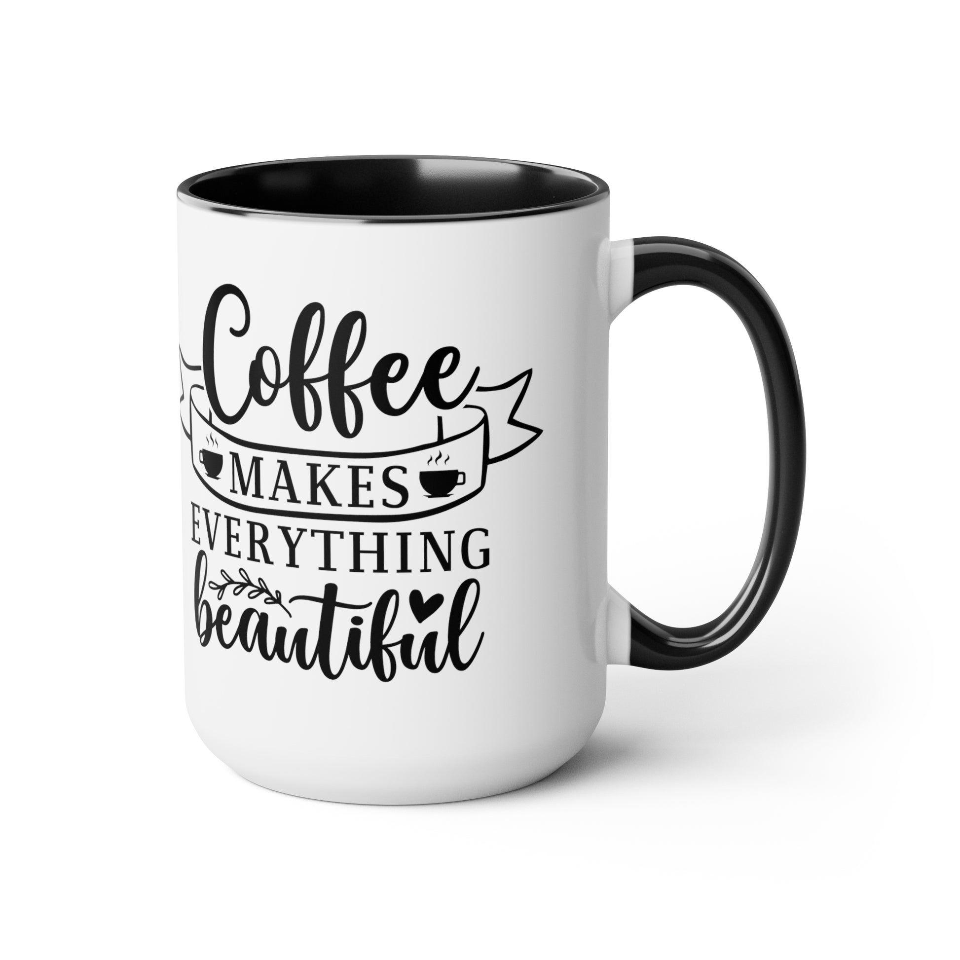 Two-Tone Coffee Mugs, 15oz - Natalie's Gourmet Coffee and Tees