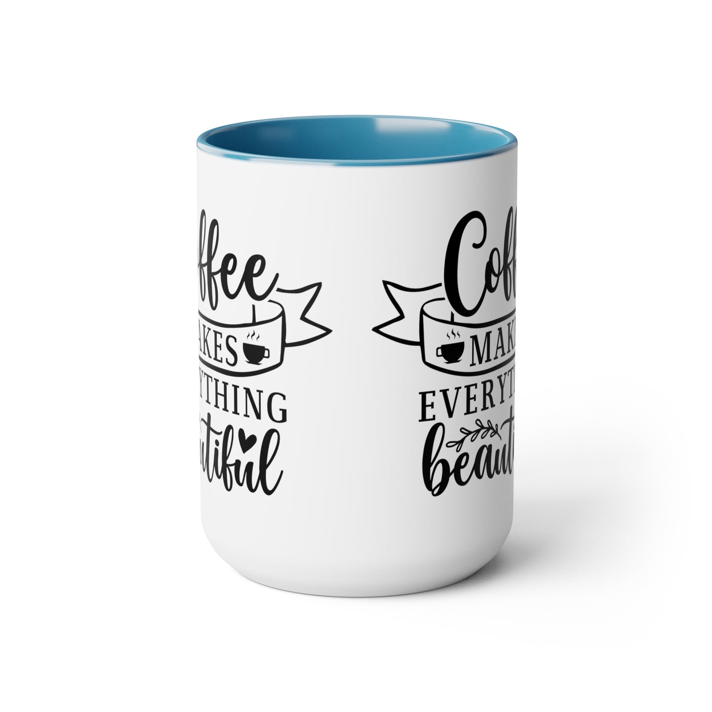 Two-Tone Coffee Mugs, 15oz - Natalie's Gourmet Coffee and Tees