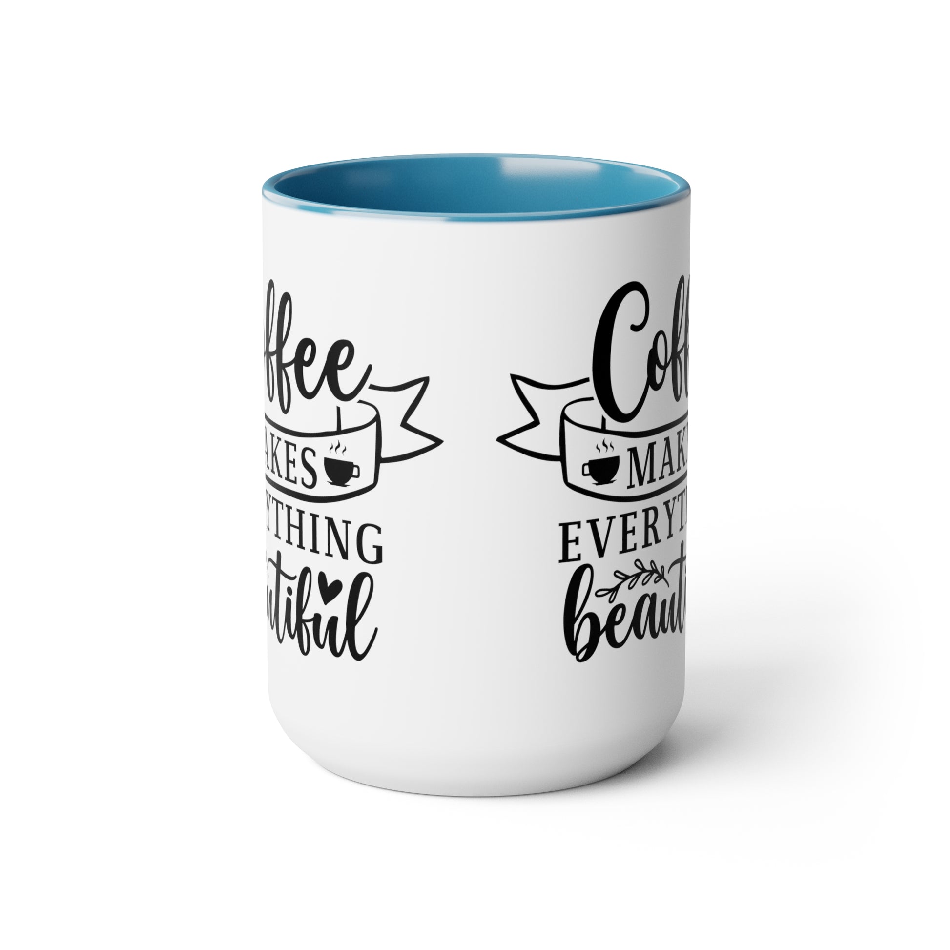 Two-Tone Coffee Mugs, 15oz - Natalie's Gourmet Coffee and Tees