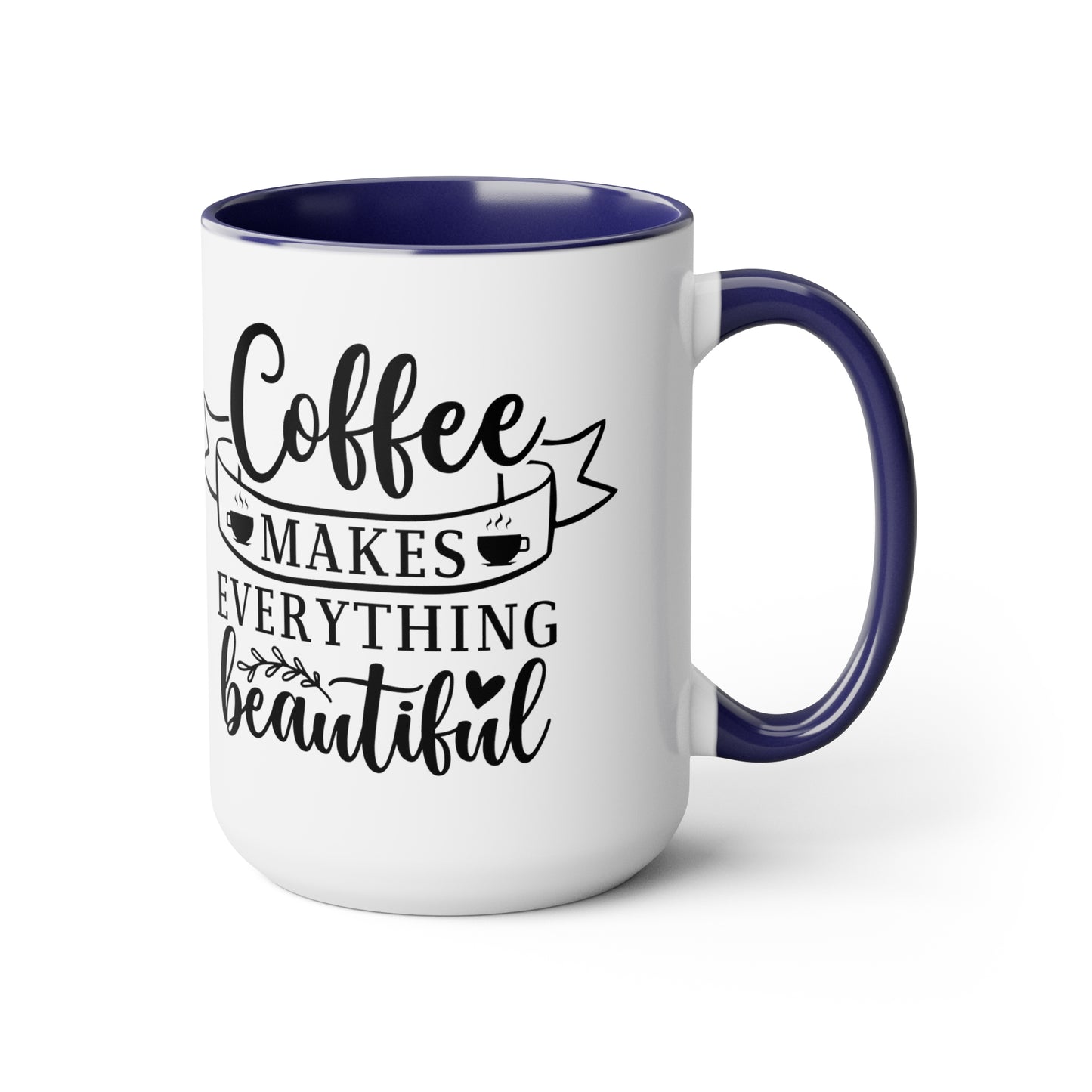 Two-Tone Coffee Mugs, 15oz - Natalie's Gourmet Coffee and Tees