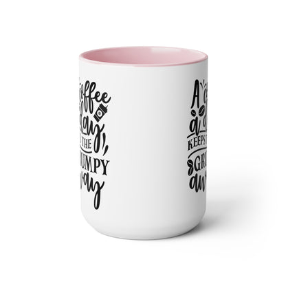 Two-Tone Coffee Mugs, 15oz - Natalie's Gourmet Coffee and Tees