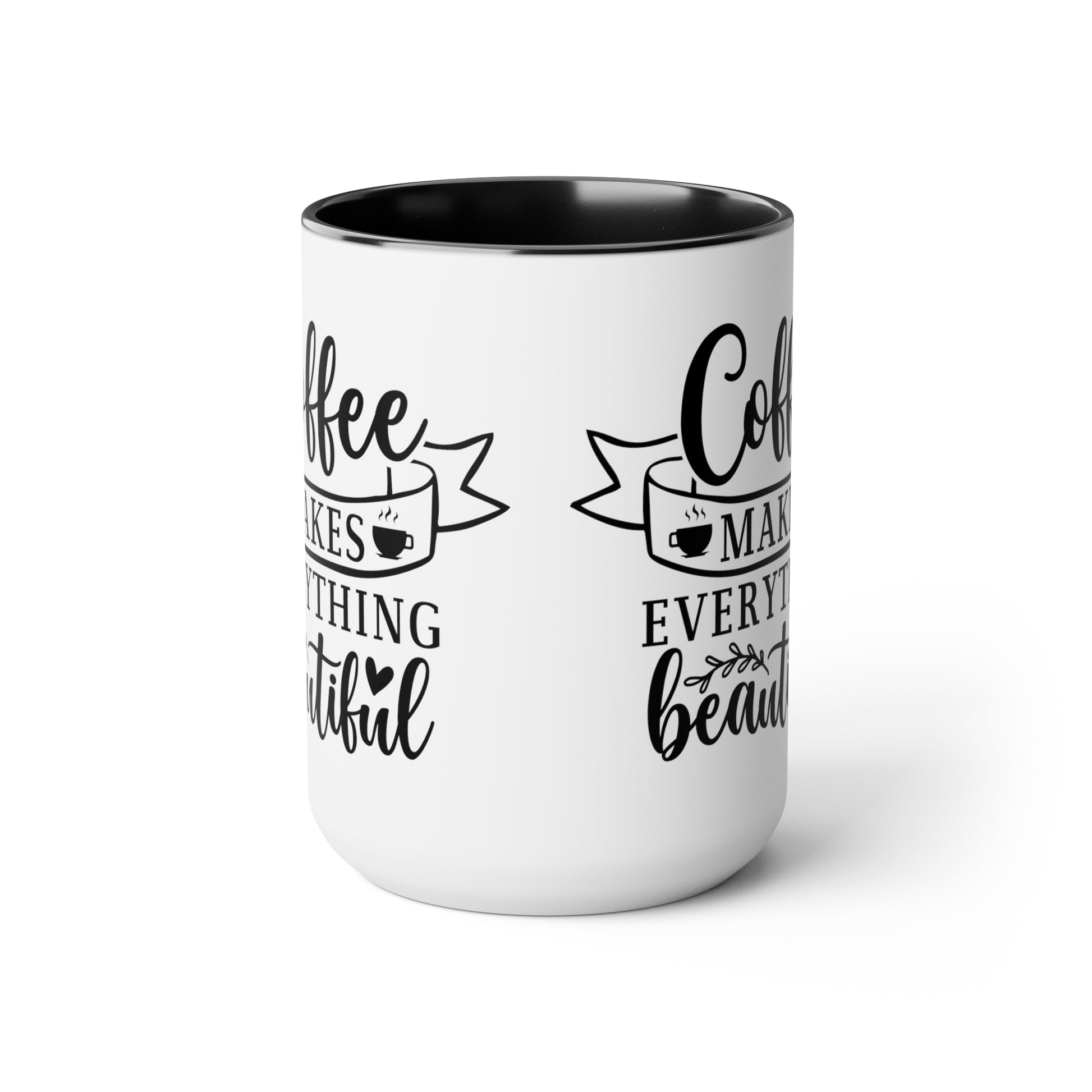 Two-Tone Coffee Mugs, 15oz - Natalie's Gourmet Coffee and Tees