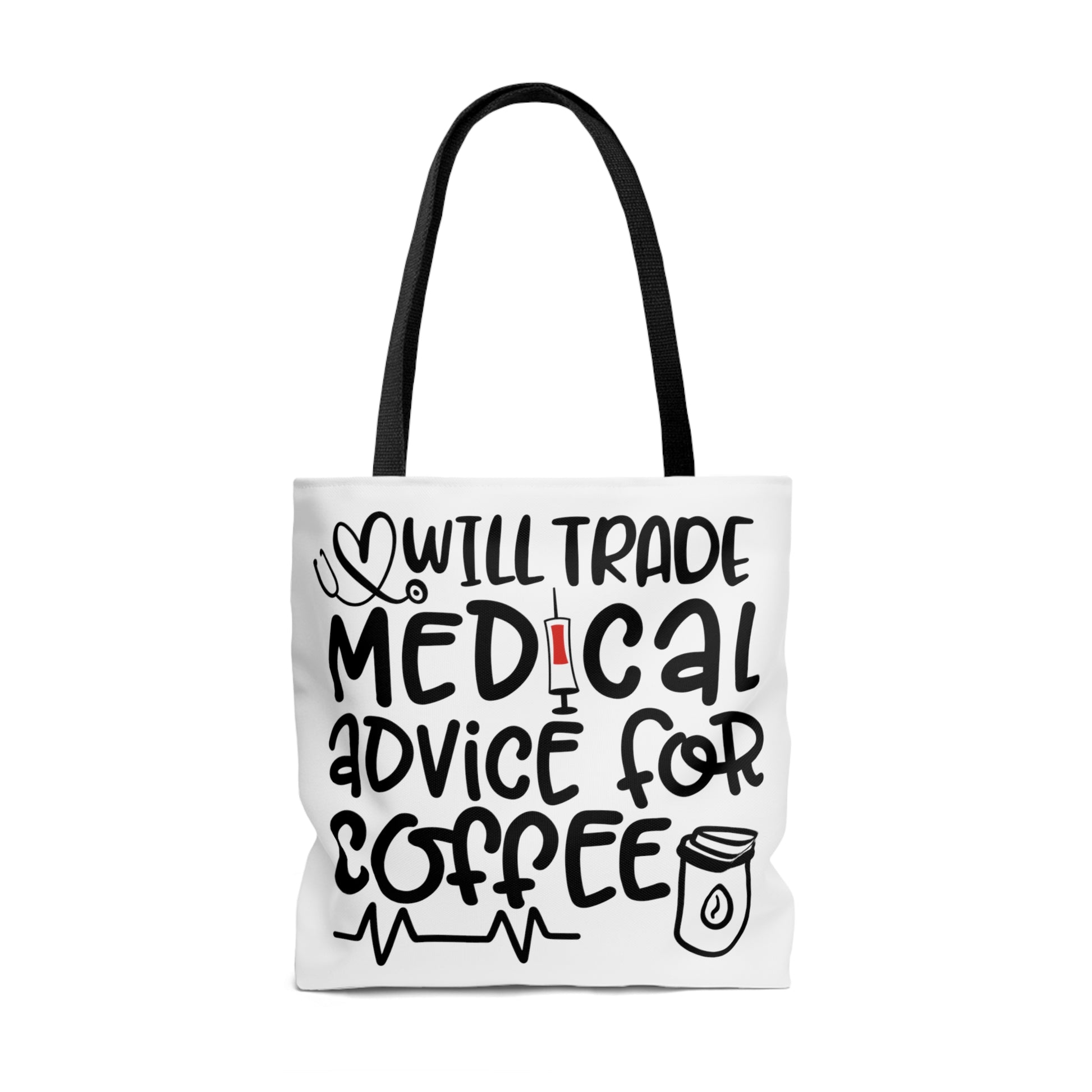 Tote Bag All Over Print Coffee Quote - Natalie's Gourmet Coffee and Tees