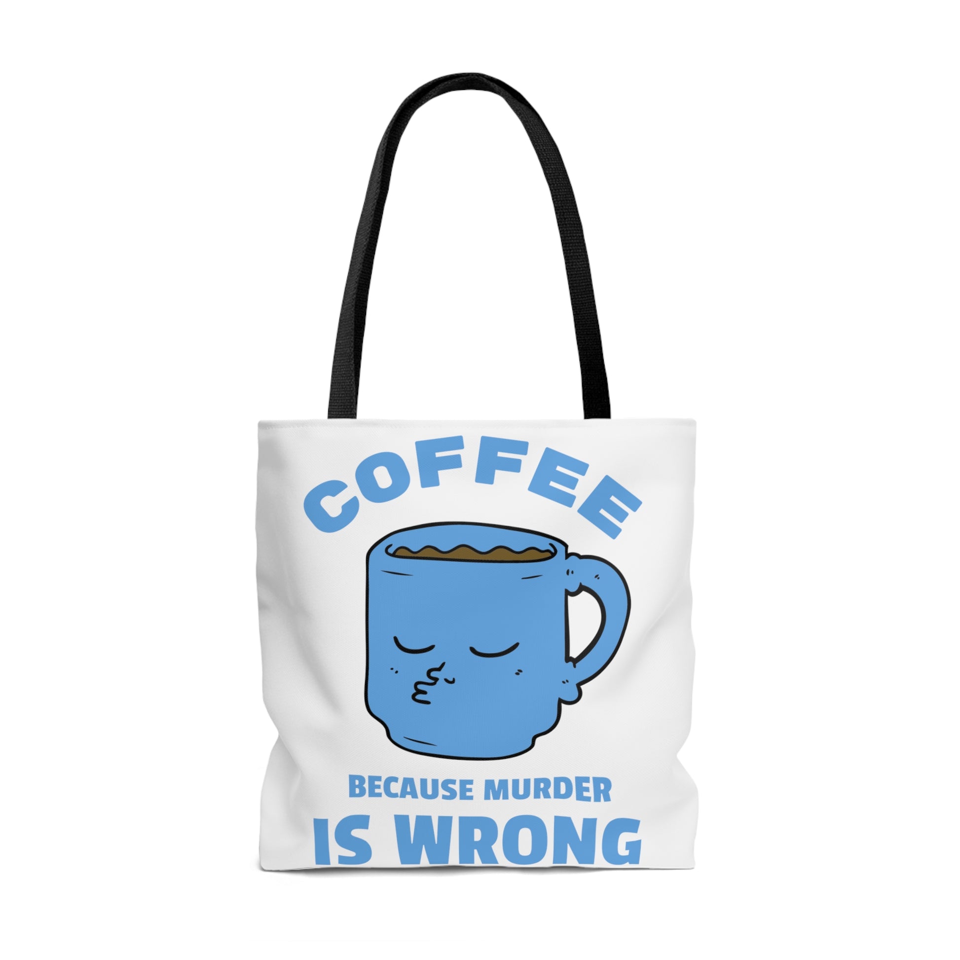 Tote Bag All Over Print Coffee Quote - Natalie's Gourmet Coffee and Tees