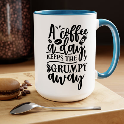 Two-Tone Coffee Mugs, 15oz - Natalie's Gourmet Coffee and Tees