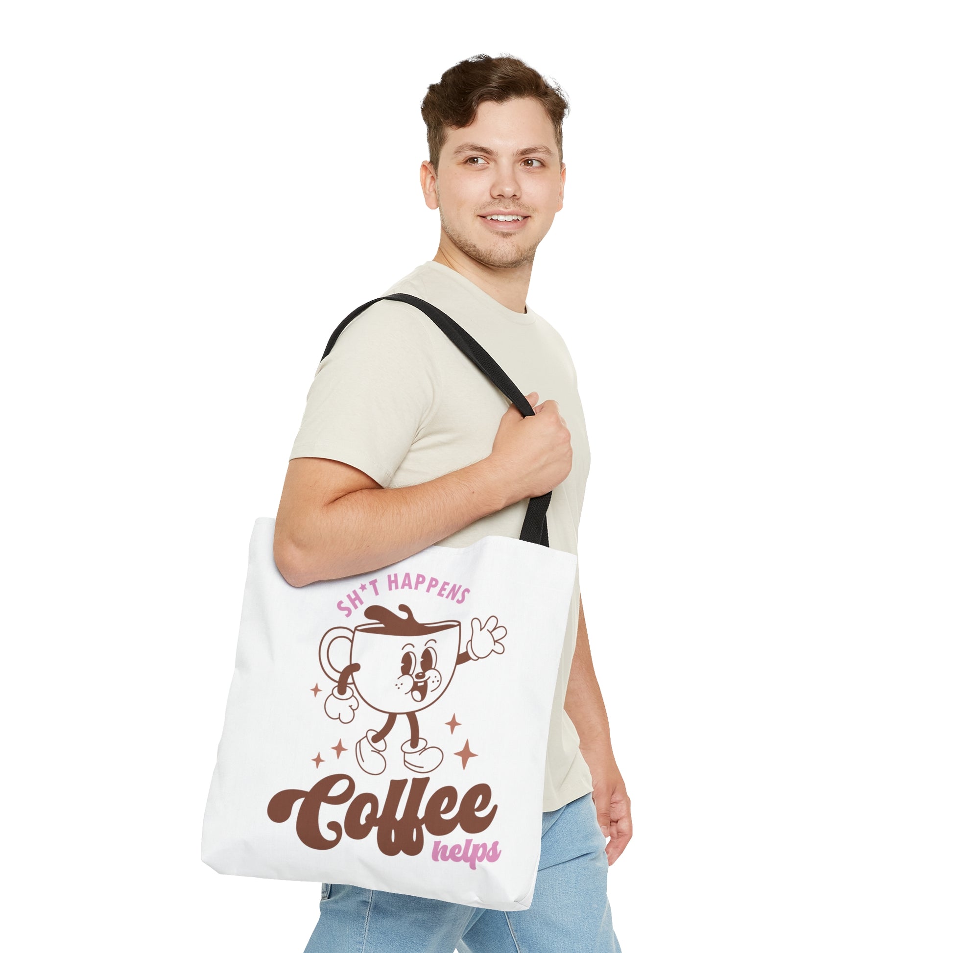 Tote Bag All Over Print Coffee Quote - Natalie's Gourmet Coffee and Tees