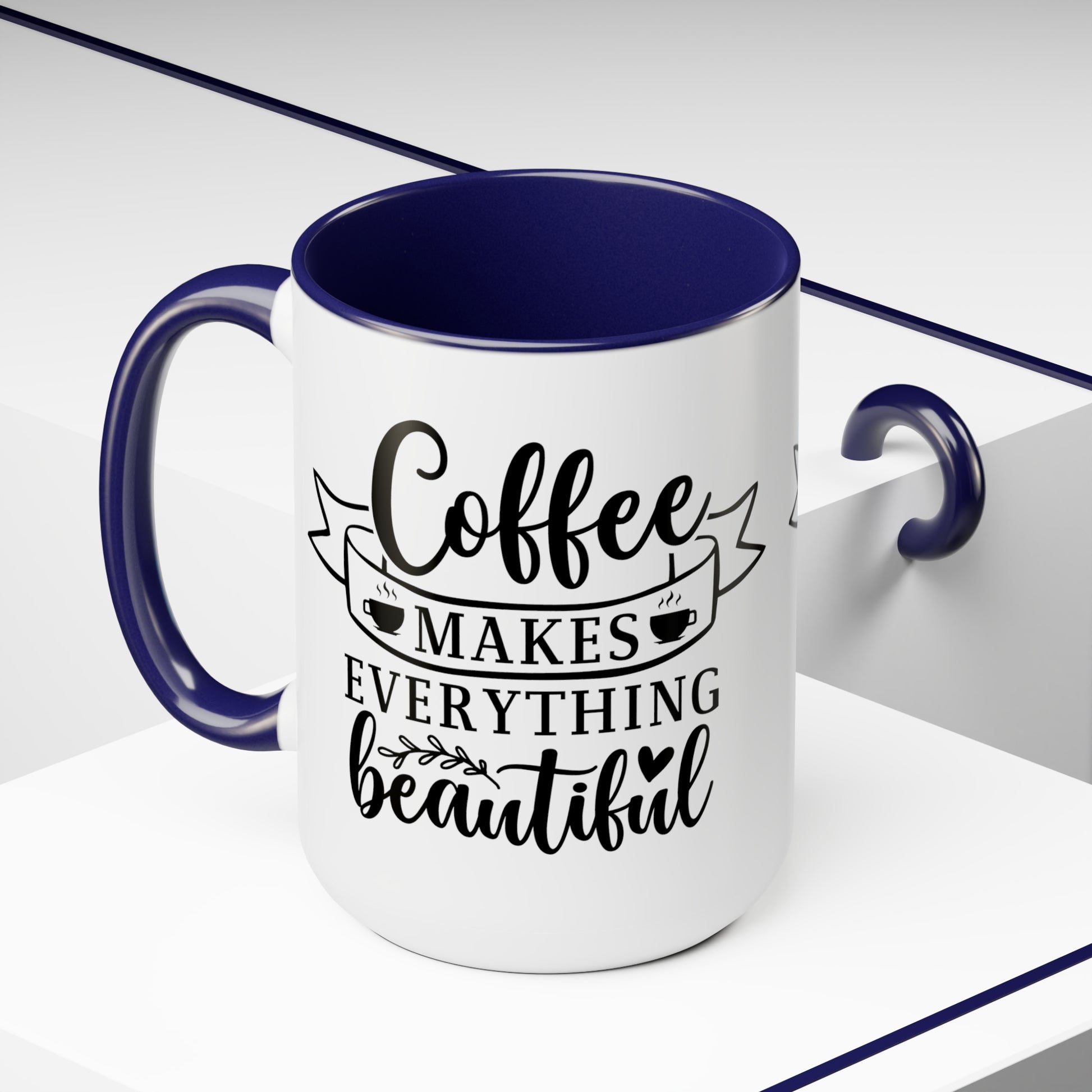 Two-Tone Coffee Mugs, 15oz - Natalie's Gourmet Coffee and Tees