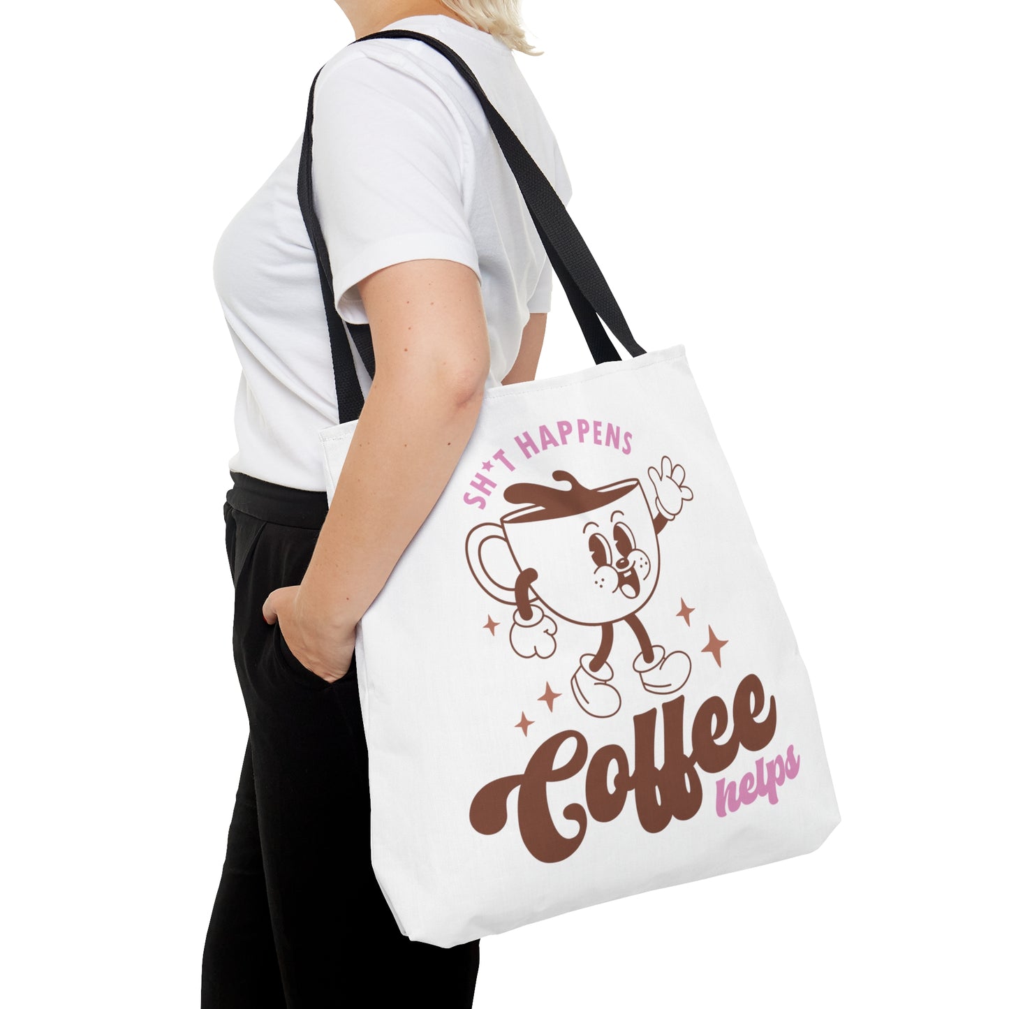 Tote Bag All Over Print Coffee Quote - Natalie's Gourmet Coffee and Tees