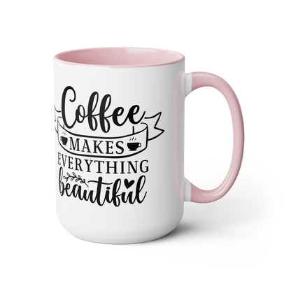 Two-Tone Coffee Mugs, 15oz - Natalie's Gourmet Coffee and Tees