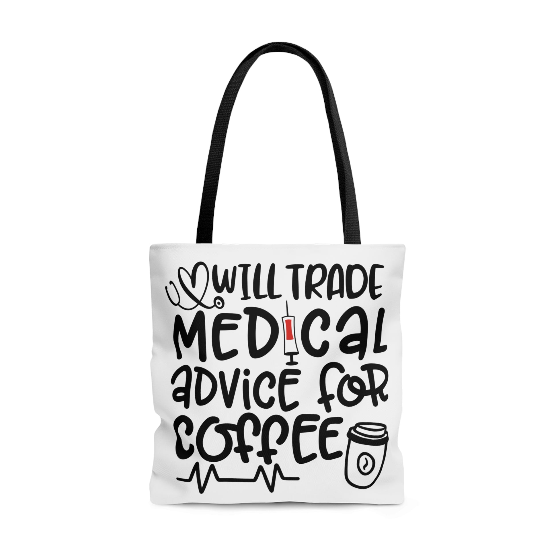 Tote Bag All Over Print Coffee Quote - Natalie's Gourmet Coffee and Tees