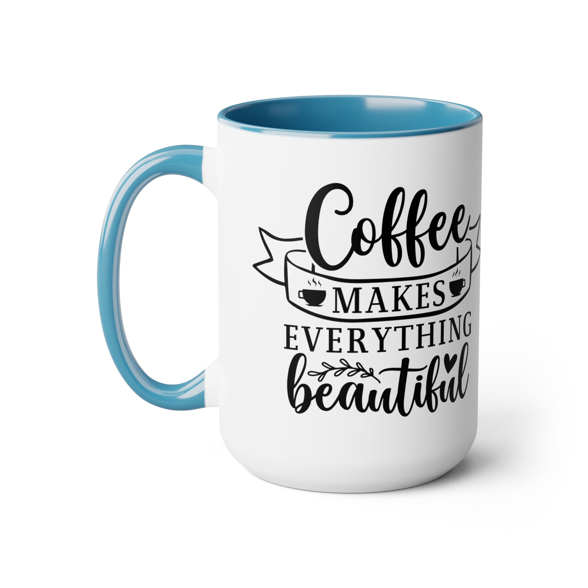 Two-Tone Coffee Mugs, 15oz - Natalie's Gourmet Coffee and Tees